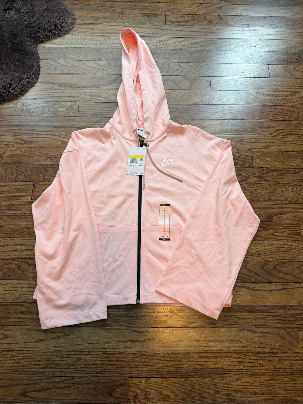 Nike Pink Full-Zip Hooded Jacket